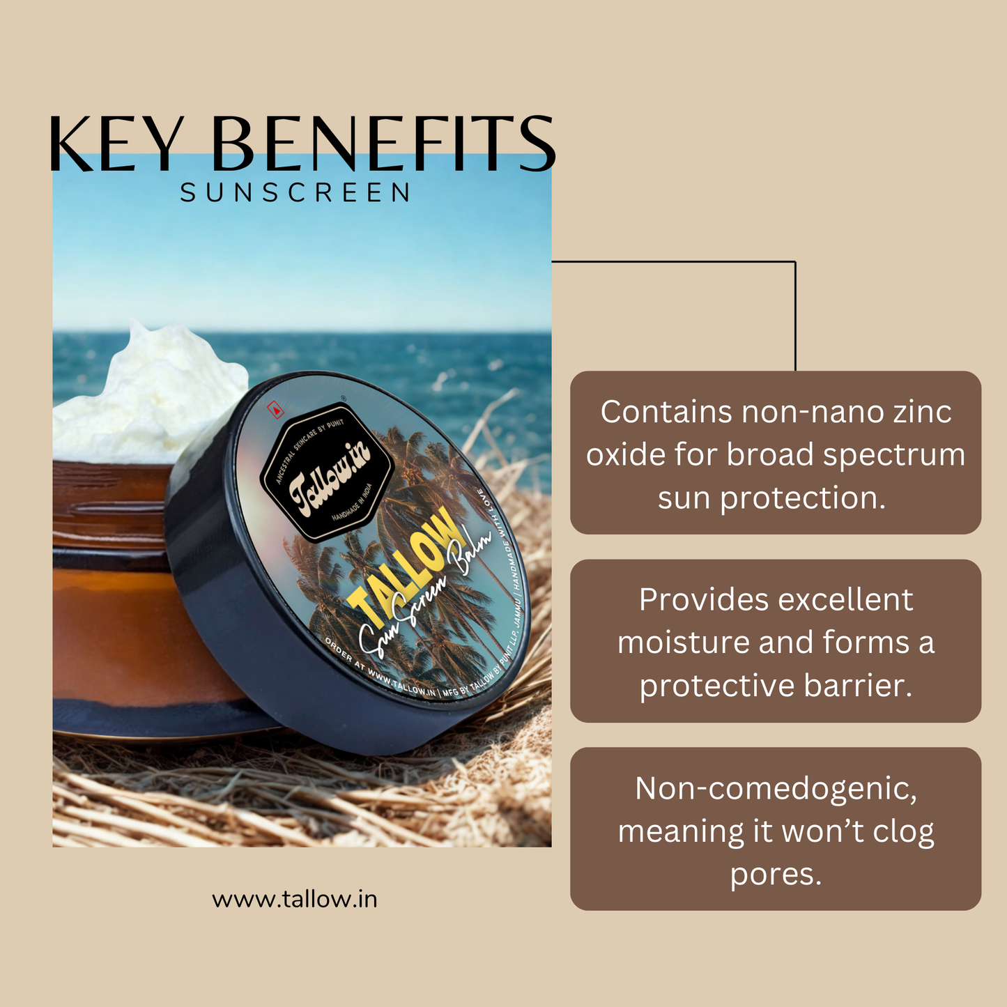 Tallow Sunscreen Balm