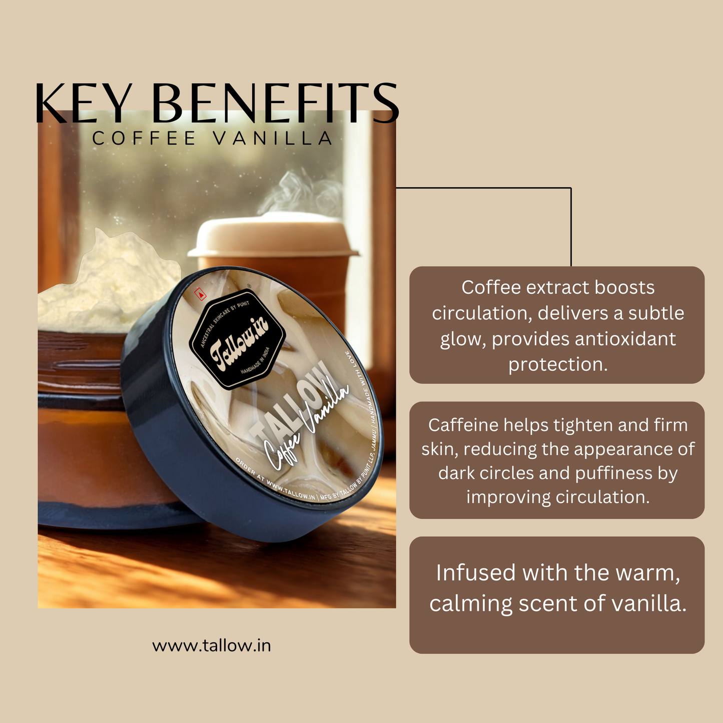 Tallow & Coffee Vanilla Balm