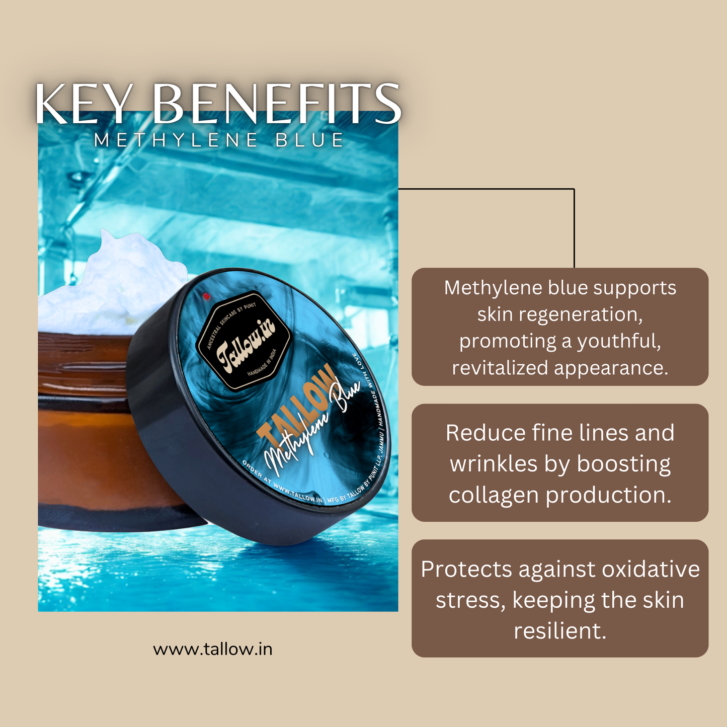 Tallow Methylene Blue Balm