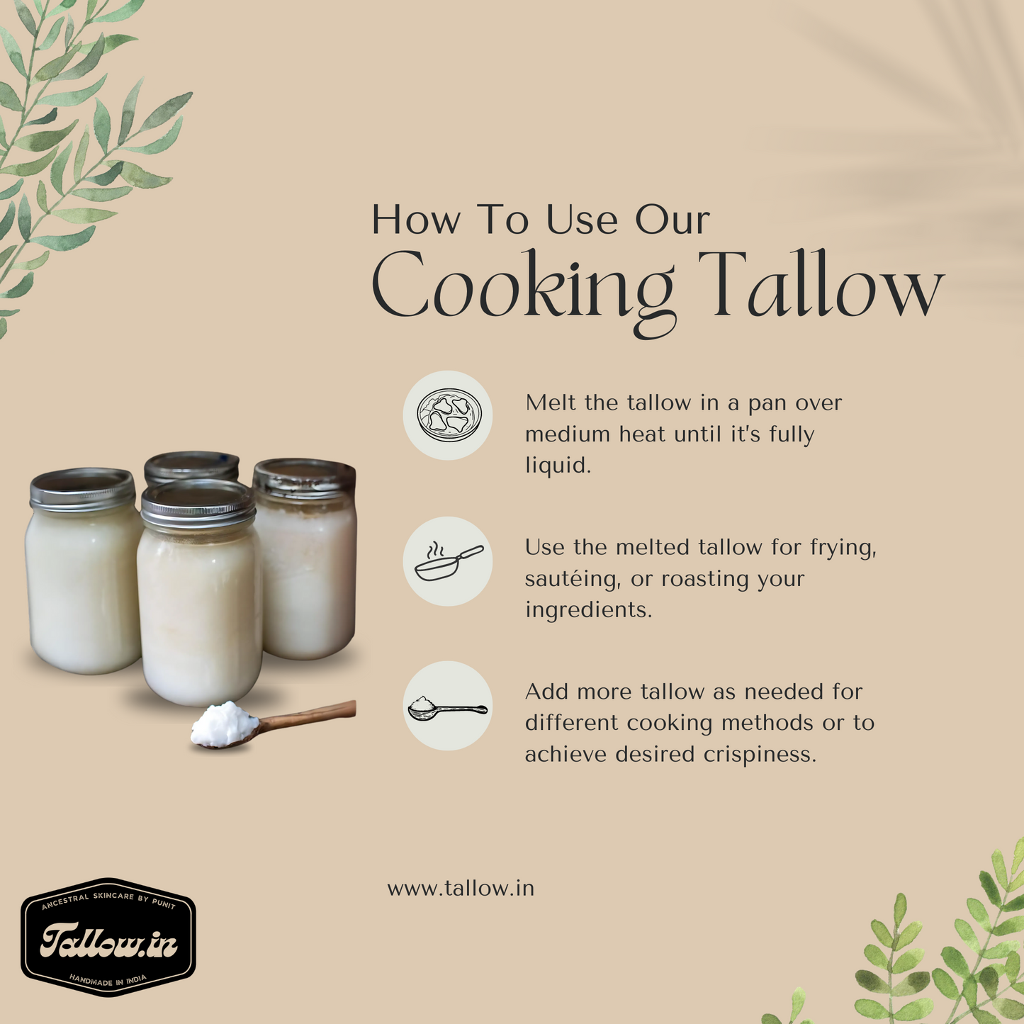 Home Made Cooking Tallow