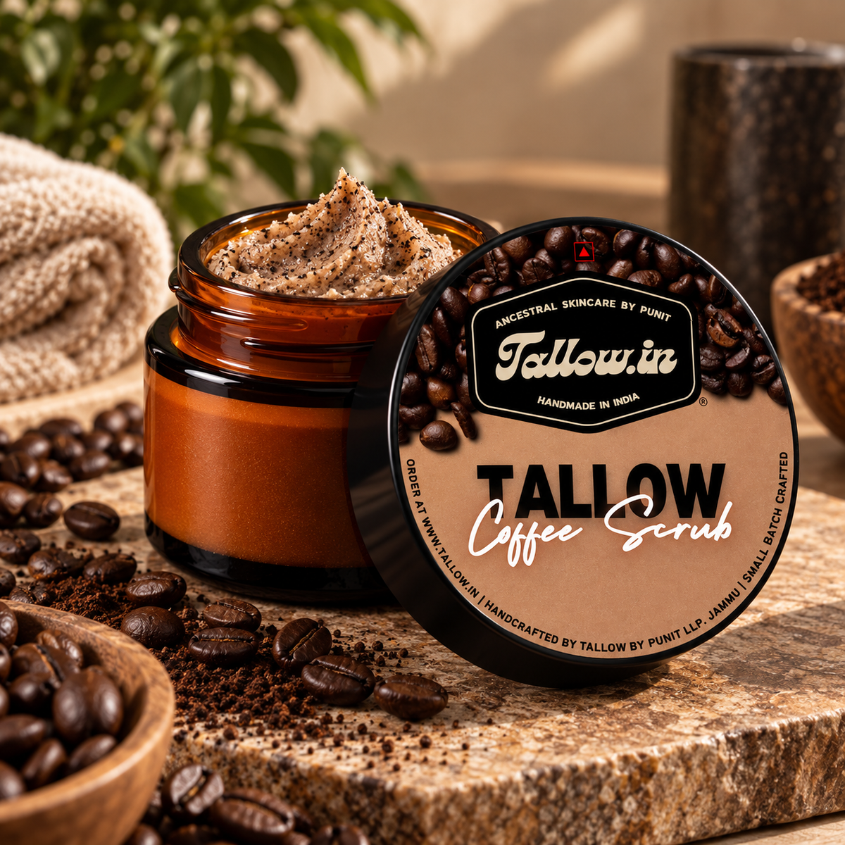 Tallow Coffee Scrub