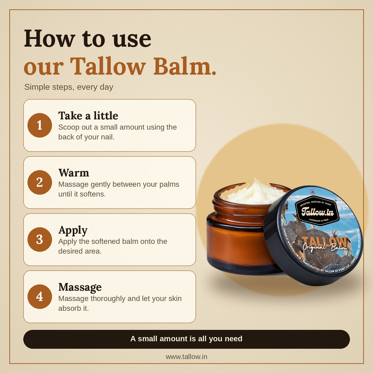 Tallow Daily Moisturiser - Original Balm